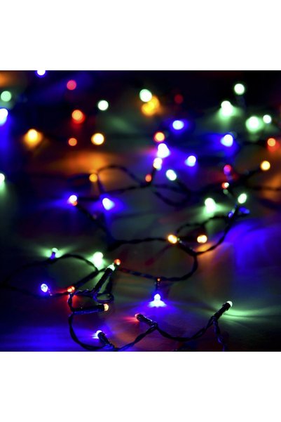 OEM Χριστουγεννιάτικα λαμπάκια LED αδιάβροχα IP44 πολύχρωμο 5Μ σε σειρά με πρ...