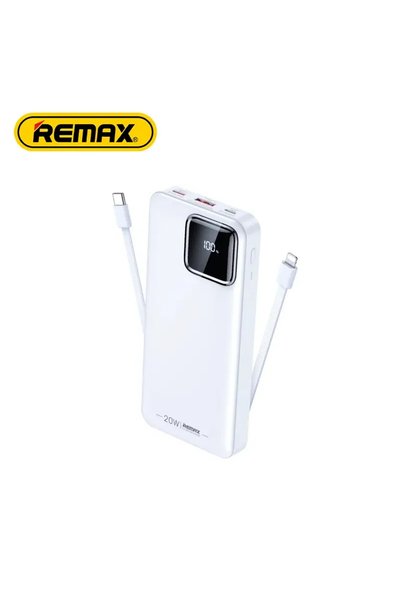Remax RPP-513 Power Bank 20000mAh με 4 θύρες USB-A σε λευκό χρώμα