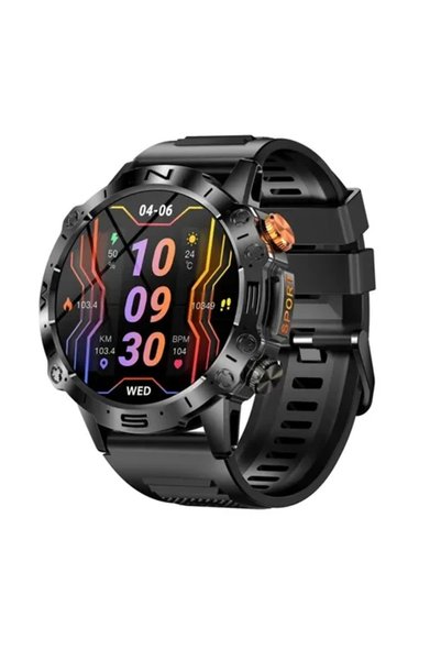 OEM Smartwatch με παλμογράφο και ειδοποίηση κλήσεων TKY-K59 σε μαύρο χρώμα