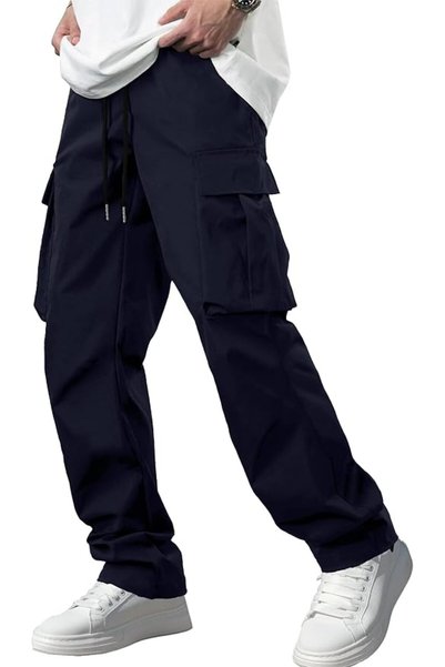 GENERAL Comdecevis mens Comdecevis Men's Casual Cargo Pants Workout Joggers S...