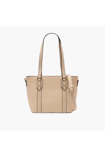 SASHA Textured Tote Bag with Detachable Strap