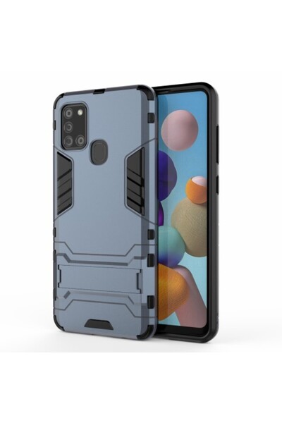 OEM Υβριδική Θήκη TPU και Πλαστικού με Βάση Στήριξης για Samsung Galaxy A21s ...