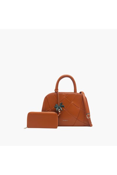 Chrisbella Quilted Tote Bag with Zip Around Wallet