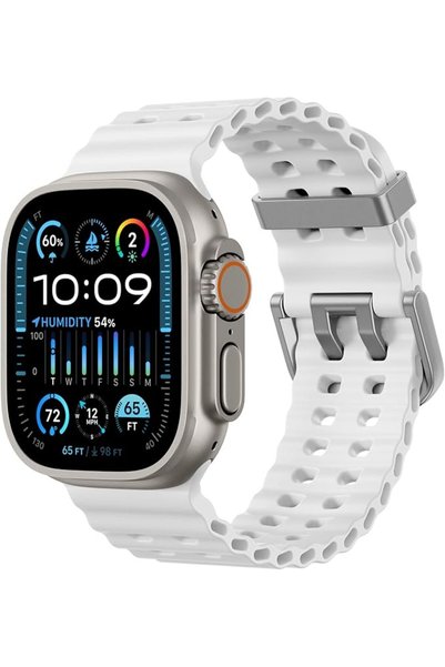 Upeak حزام Ocean Sport متوافق مع ساعة أبل ووتش ألترا 2 مقاس 49 ملم و46 ملم و4...