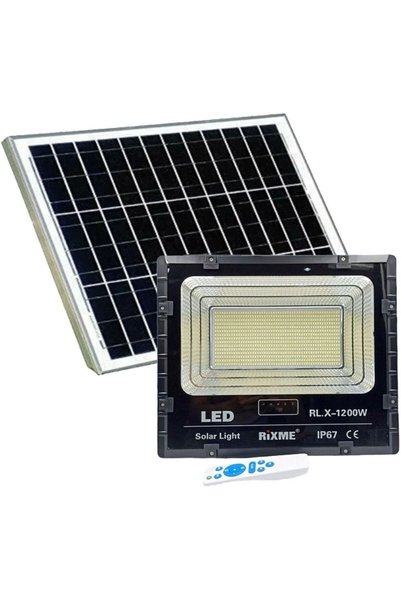 OEM Αδιάβροχος ηλιακός προβολέας 1200W με φωτοβολταϊκό πάνελ, τηλεκοντρόλ και...