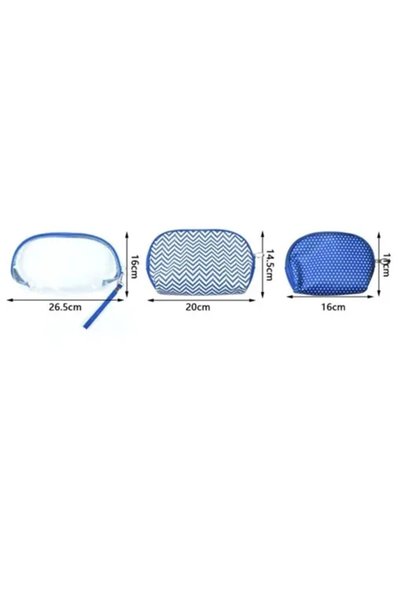 OEM Νεσεσέρ σετ για οργάνωση καλλυντικών 96132 σε μπλε χρώμα