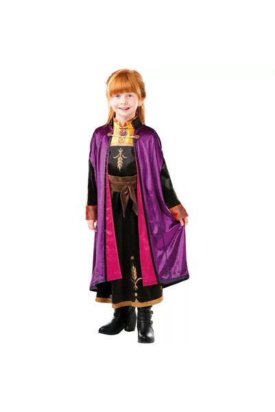 Generic Costum pentru copii Anna Deluxe Frozen 2, 7-8 ani, 128 cm