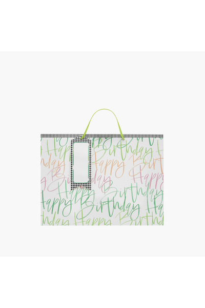 Findz Happy Birthday Print Paper Gift Bag - Extra Large