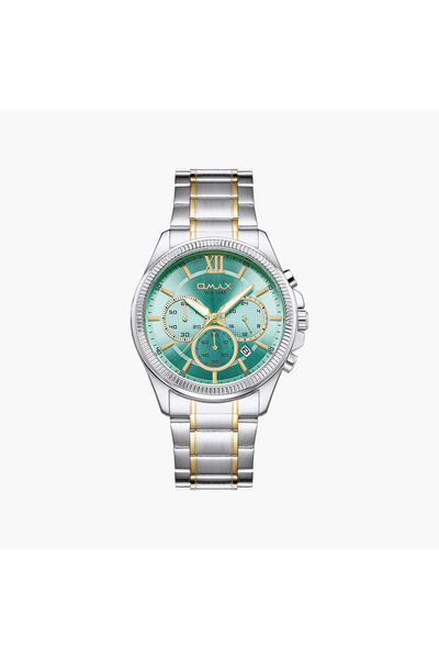 Omax Men's Blue Round 42 MM Analog Watch | 00CFM103T012
