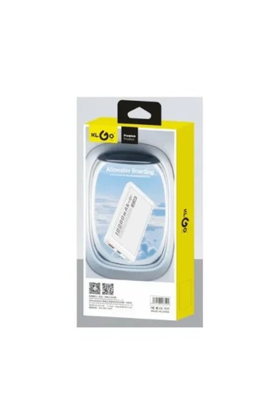 OEM KLGO KP-33 Power Bank φορητός φορτιστής 10000mah σε λευκό χρώμα