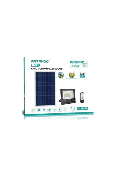 OEM Αδιάβροχος ηλιακός προβολέας 500W με ηλιακό πάνελ Arrango AT47991
