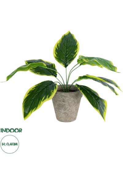 GloboStar® GloboStar Τεχνητό Διακοσμητικό Φυτό Κίτρινη Χόστα για Κήπο, Υψηλό ...