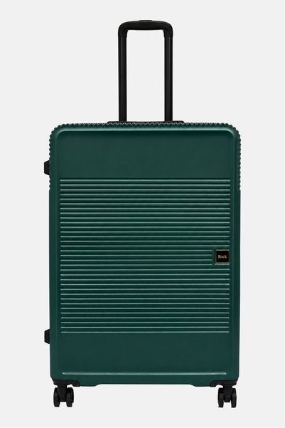 Rock 29 Inches Lincoln Hard Shell Check In Spinner Luggage, Dark Green