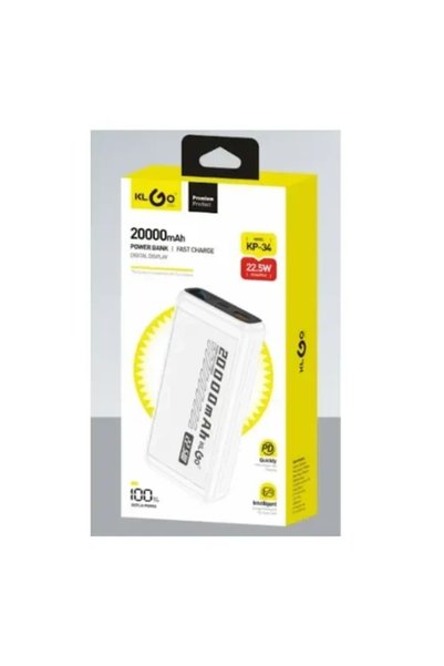 OEM Power Bank 20000mAh με γρήγορη φόρτιση, διπλή USB έξοδο και LED ένδειξη λ...