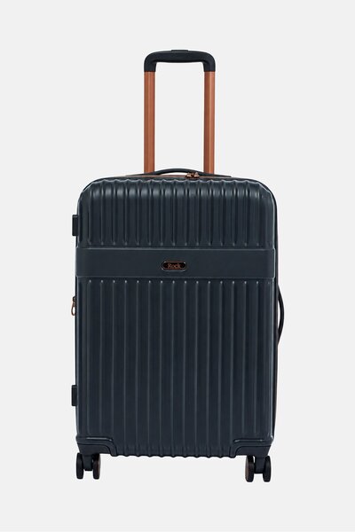 Rock 23 Inch Expandable Hard Shell Luggage, Charcoal
