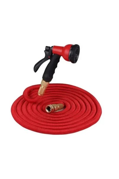 OEM Λάστιχο κόκκινο επεκτεινόμενο σετ Magic Hose 25m