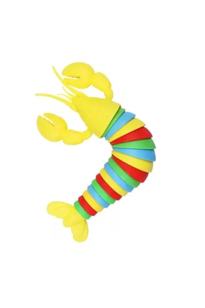 OEM Αγχολυτικό παιχνίδι Anti Stress Fidget σε σχήμα αστακού σε κίτρινο χρώμα