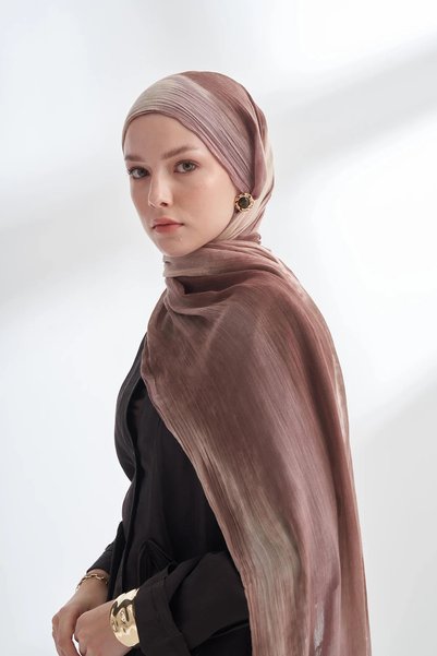 ARMANDA Organic Touch Viscose Blend Patterned Shawl