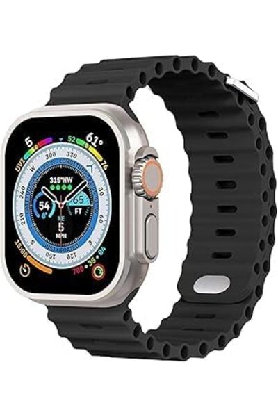 GENERAL حزام Ocean Band متوافق مع ساعة أبل ألترا مقاس 49 ملم و45 ملم و44 ملم ...
