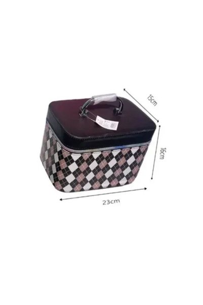 OEM Νεσεσέρ για οργάνωση καλλυντικών 15x16x23 εκ. 99953 σε καφέ χρώμα