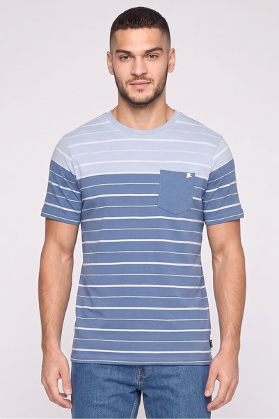 Bewley Ritch Men Crew Neck Stripe Short Sleeve T-Shirt, Multicolor