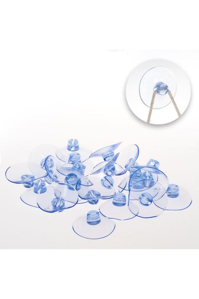 SHOPIENS Set Ventuze Transparente Luminite Ornamente Craciun 4cm 24 Bucati Sh...