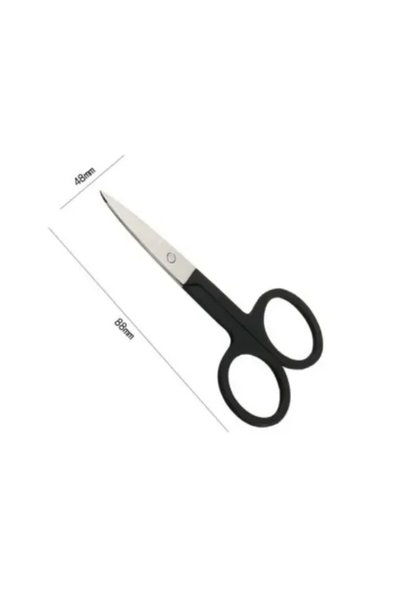 OEM Ψαλίδι περιποίησης προσώπου 48x88mm 93351 σε μαύρο χρώμα