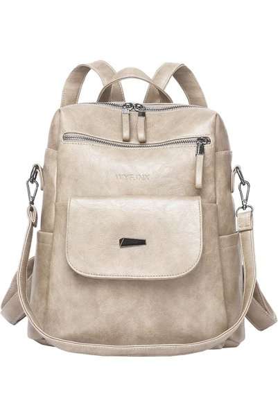 GENERAL WYFJNX PU Leather Backpack Purse for Women Fashion Multipurpose Desig...