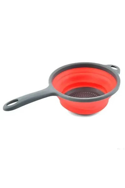 OEM Πτυσσόμενο σουρωτήρι 34.5x20 εκ. 94974 σε κόκκινο χρώμα