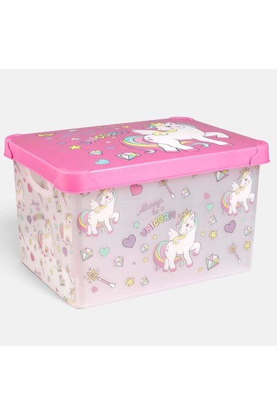 OEM Cutie Depozitare Jucării Unicorn, 17 L – Organizator pentru Camera Copiilor