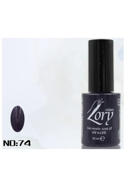 OEM Ημιμόνιμο βερνίκι νυχιών no. 74 Smalto Gel Soak Off UV&LED 10ml Lory Mila...