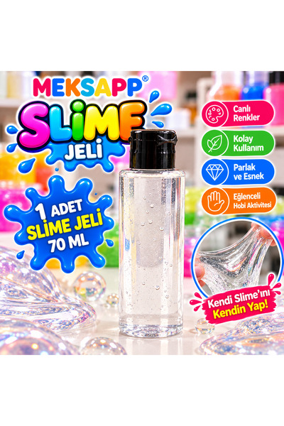 MEKSAPP TEKLİ SLİME JELİ-1 ADET 70 ML SLİME TUTKALI