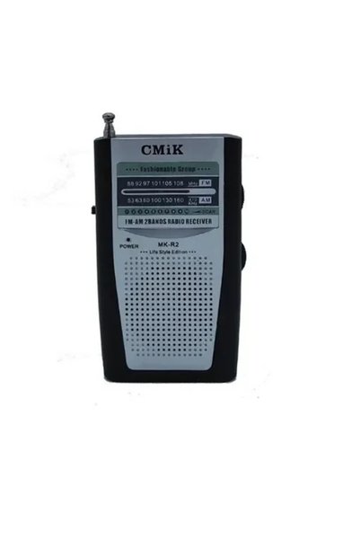 OEM Φορητό ραδιόφωνο μπαταρίας CMiK MK-R2 σε ασημί χρώμα