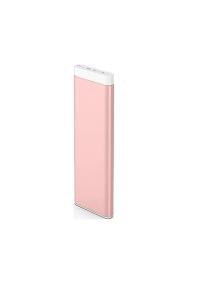 OEM Power Bank με 2 θύρες USB-A και θύρα USB-C EZRA PB03 10000mAh σε ροζ χρώμα