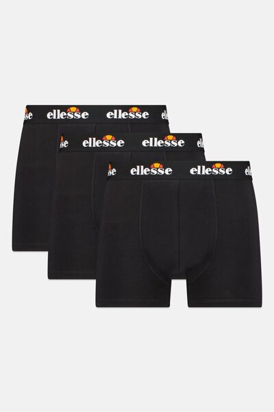 Ellesse Men 3 Pieces Brand Logo Boxers, Black