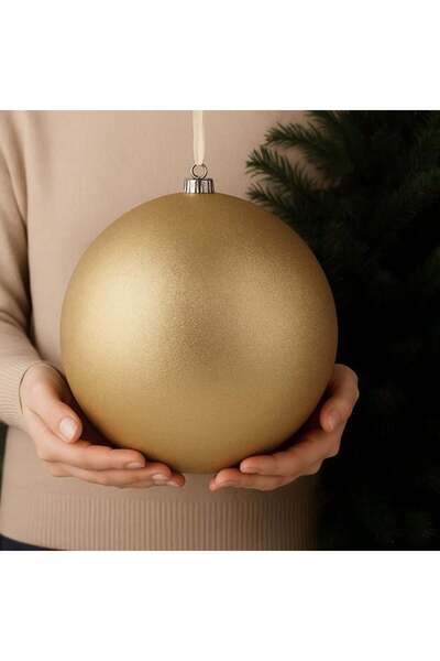 ANTBRO Glob pentru Brad de Crăciun cu Glitter Auriu Ø20cm, ANTBRO®