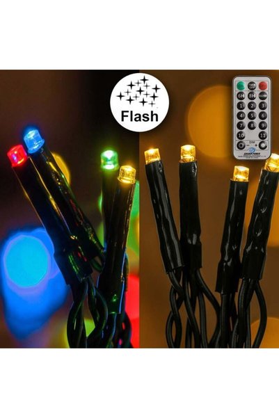SHOPIENS Instalatie Luminoasa Craciun 200 LED Alb Cald Multicolor Telecomanda...