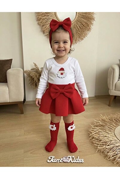 Tarz Kidss Ebru Özörgücü Kız çocuk zıbınlı yeni yıl etek takım