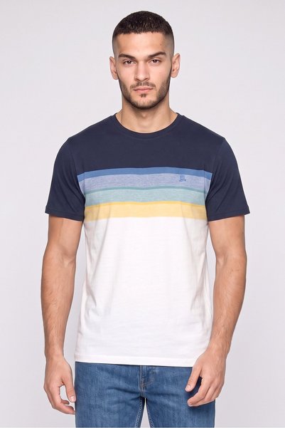 Bewley Ritch Men Crew Neck Short Sleeve Embroidered Logo T-Shirt, Multicolor