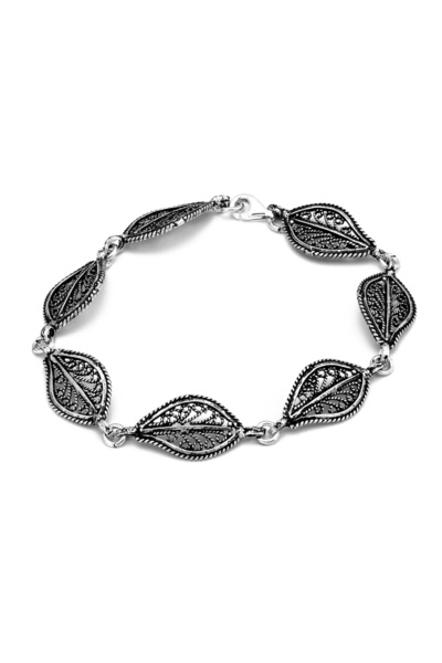 Sonis Silver Brățară din argint 925 vintage, cu model filigranat