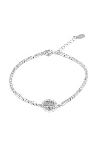 Sonis Silver Brățară tip Tennis din argint 925 rodiat cu zirconia fațetată și...