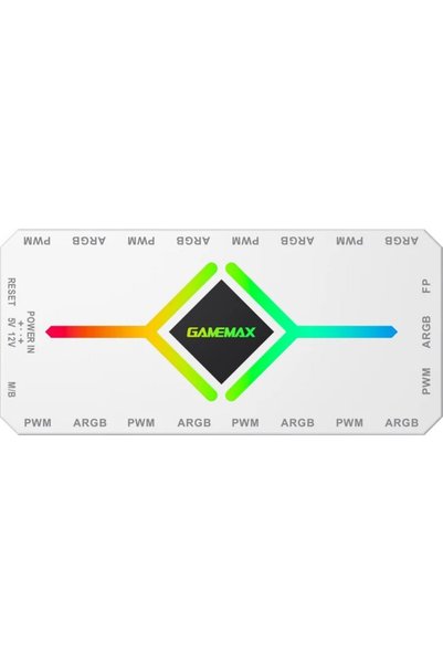 GAMEMAX Κέντρο Ανεμιστήρων - V4.0 PWM ARGB Κέντρο + Ελεγκτής Λευκό - (GM-1405...