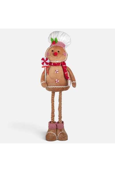SHOPIENS Figurina Decorativa Craciun Om De Turta Dulce Candy Picioare Telesco...