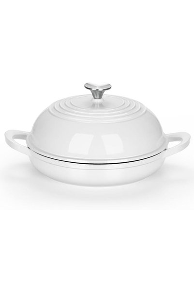 GENERAL E-far Dutch Oven for Sourdough Bread Baking, 6 Qt Round Enameled Cast...