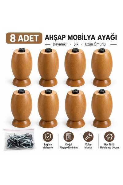 Lussoaksesuar Ahşap Mobilya Ayağı