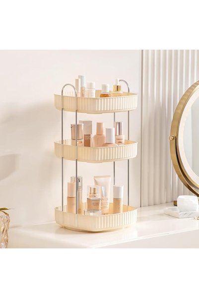 BokSung Bathroom Organizer Countertop, 360° Rotating Makeup Organizer, Large ...