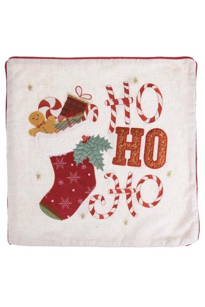 SHOPIENS Fata Perna Decorativa Craciun Ecru Cizmulita Turta Dulce Ho Ho Ho 45...