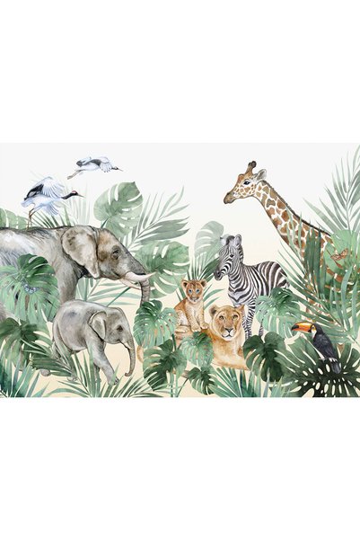VIODESIGN Fototapet Copii, autoadeziv, Tropical , multicolor, 80x120 cm CO638