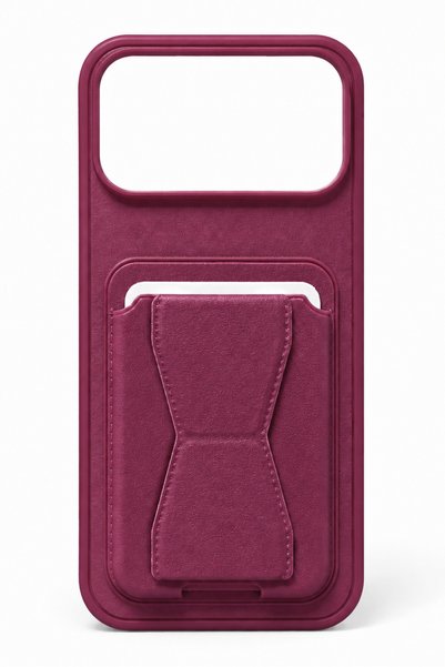 WANNA PROTECT حافظة هاتف جلدية متوافقة مع iPhone 17 Pro / 18 Pro مع حامل للبط...