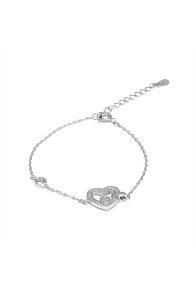 Sonis Silver Brățară din argint 925 rodiat cu cubic zirconia, transparent